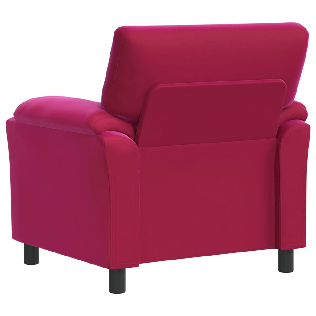 Divano Rosso Vino 94 x 85 x 93 cm Velluto 42040812
