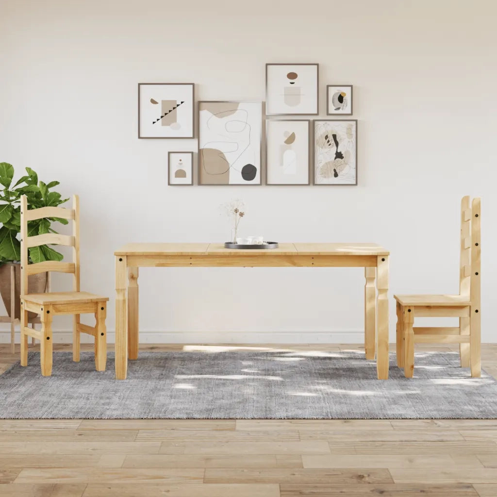 Tavolo da Pranzo Corona 160x80x75 cm in Legno Massello di Pino 4005717