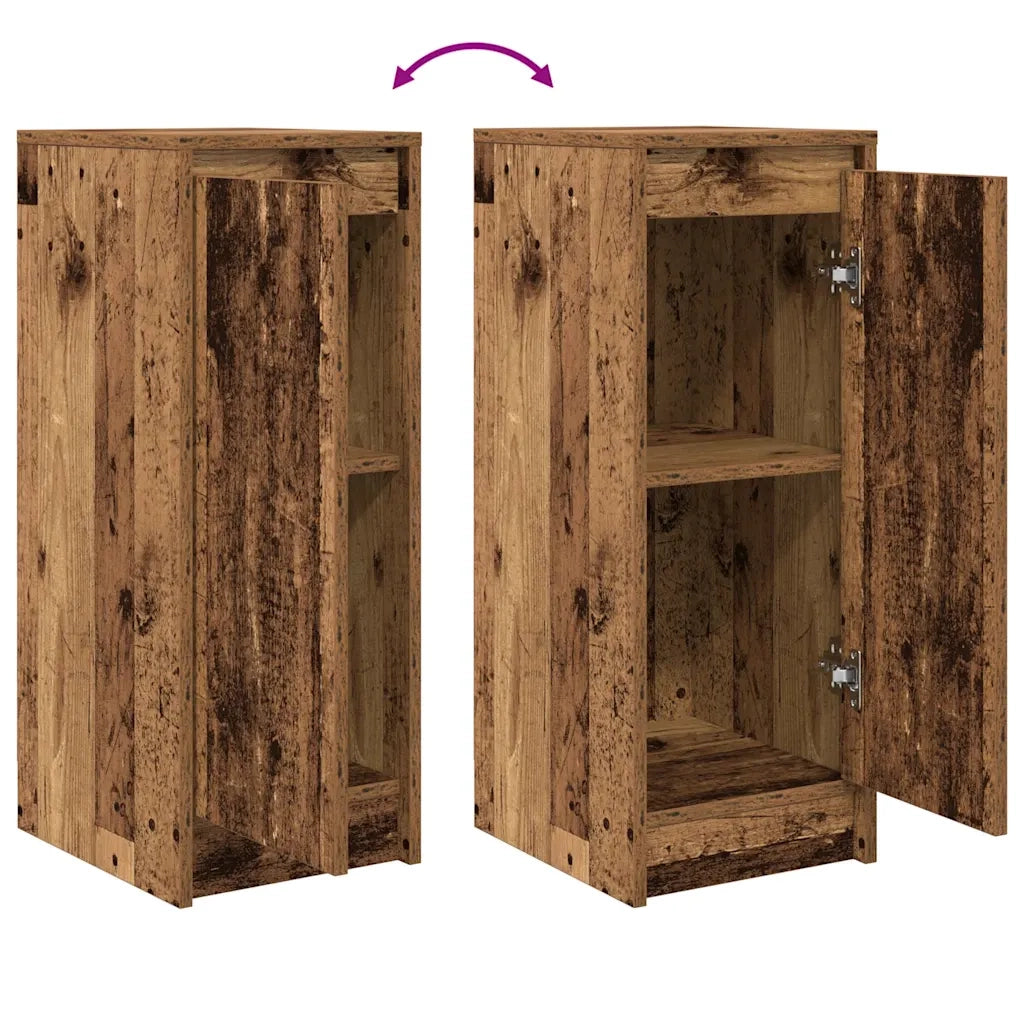 Credenza | Madia | Buffet da pranzo | Armadio da pranzo Legno Antico 29,5x34x76 cm in Legno Multistrato