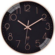Orologio da Parete Radiocomandato, Silenzioso, 30 cm Quartz, Funziona con Batterie, Grande Orologio da Parete, Facile da Leggere, Ideale per Casa, Cucina, Camera da Letto, Ufficio, Scuola (Nero)