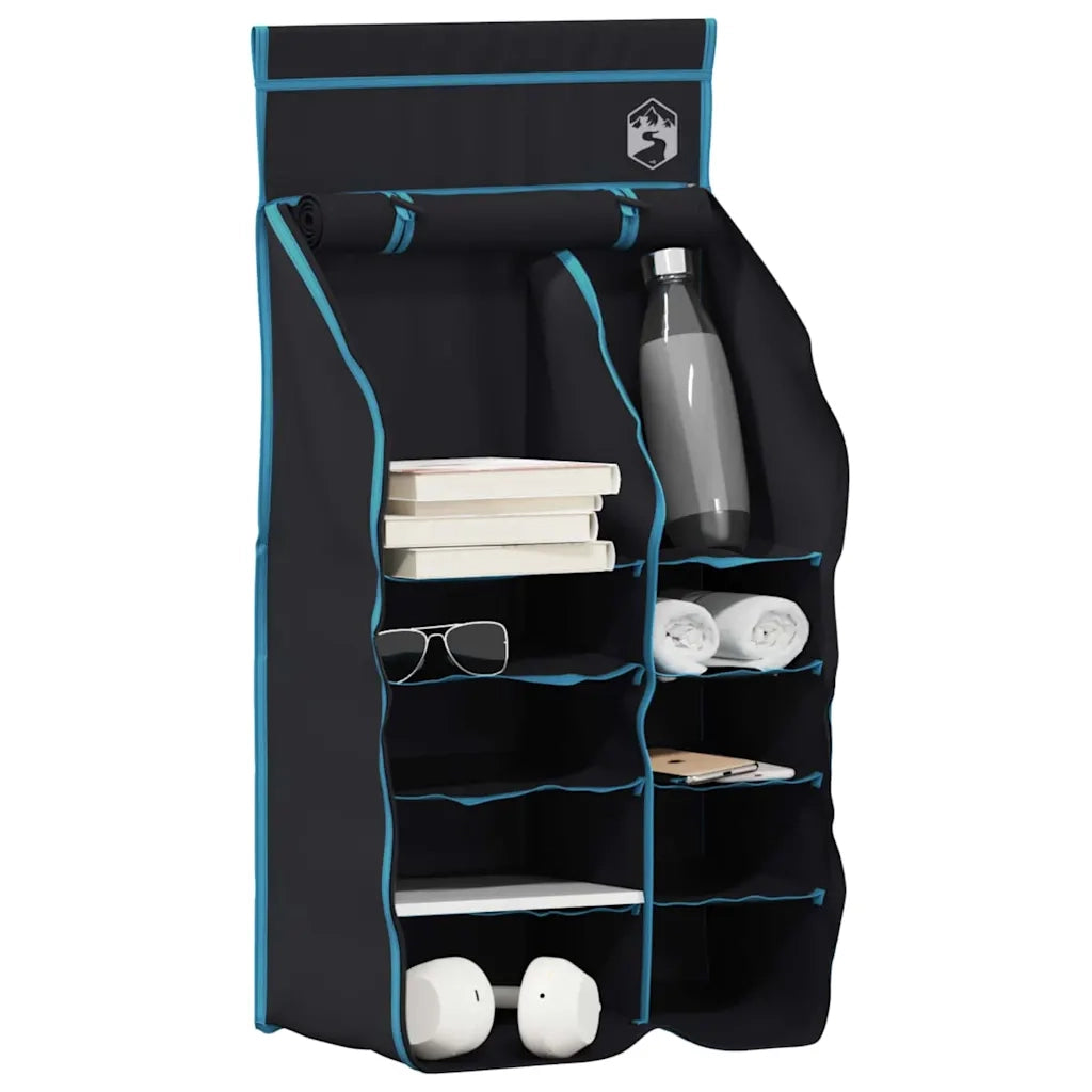 Organizer da tenda appeso 10 tasche Nero 40,5 x 25 x 80 cm CFW4859494