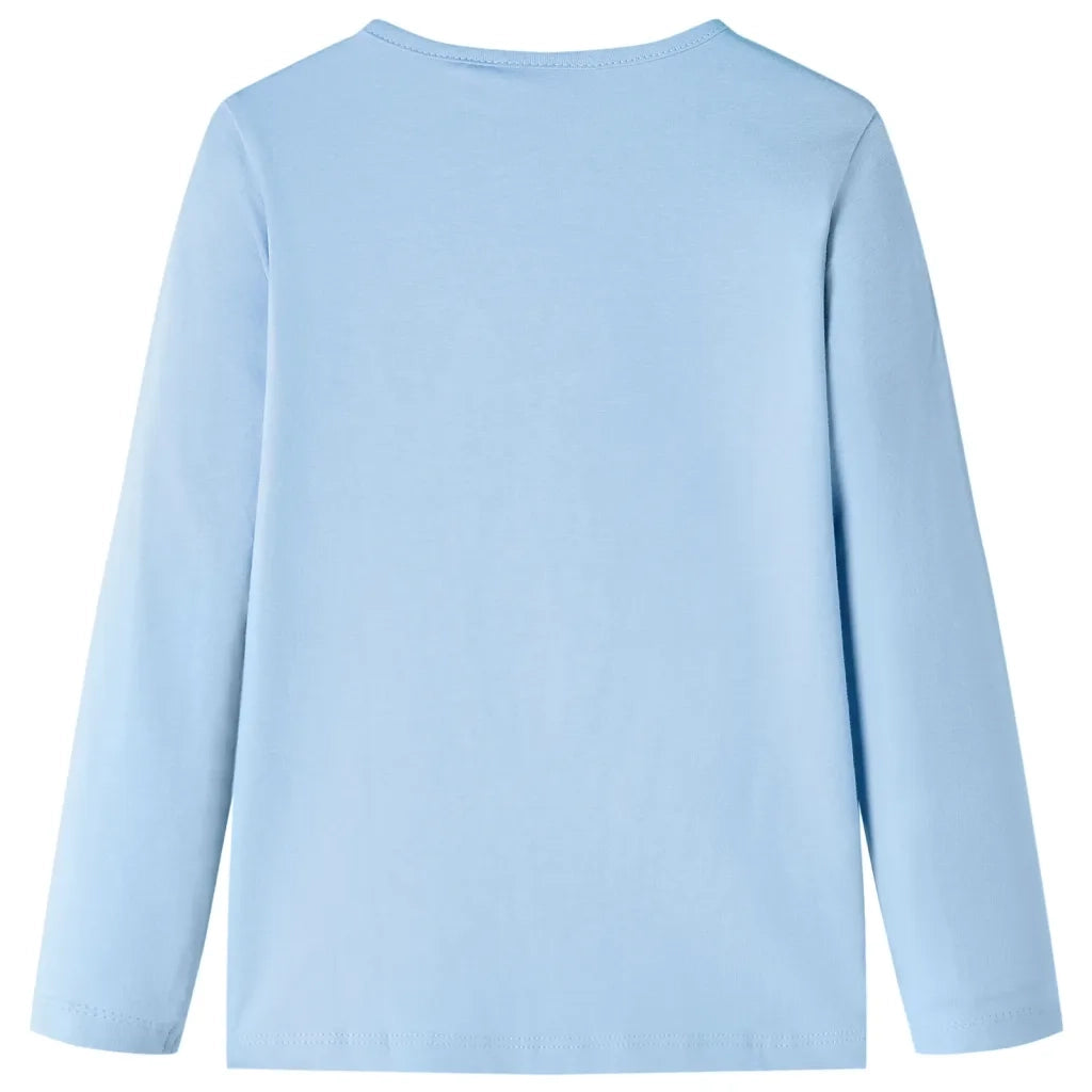Maglietta per Bambini a Maniche Lunghe Blu Chiaro 104cod mxl 117201