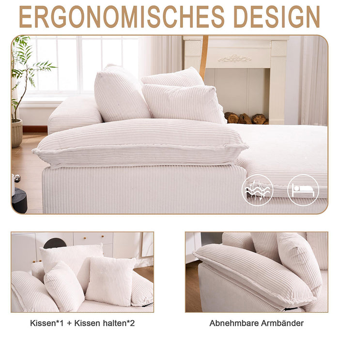 Canap¨¦ inclinable - Xylo - 46 cm - Design senza telaio, ampi braccioli