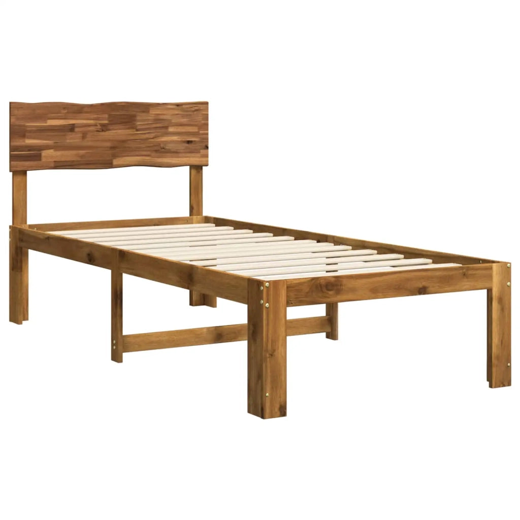Letto Singolo con Testiera ROSTOCK Naturale 100 x 200 cm 903375
