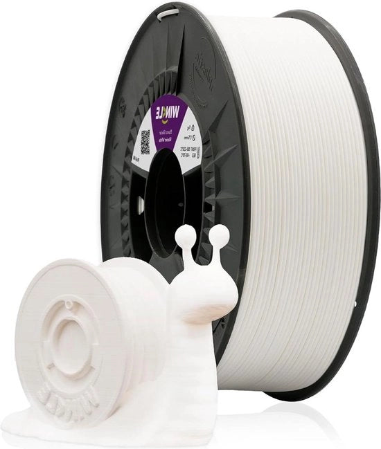 Filamento per Stampante 3D in Bianco Glacier, diametro 2,85 mm, peso 1 kg - Compatibile con tutti i Stampanti 3D - Precisione dimensionale - Spola da 1 kg