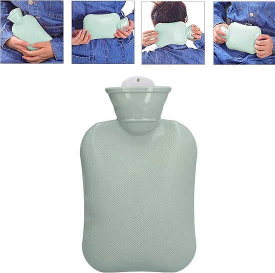 Kruik per acqua calda con coperchio - Kruik per acqua calda - Adatta per regali di Natale e invernali - Resta caldo e protetto dal freddo (500ml)