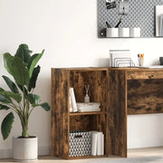 Libreria Rovere Fumo 40x30x77 cm in Legno Multistrato 857862