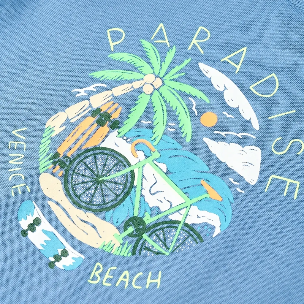 Maglietta da Bambino Blu Medio 116