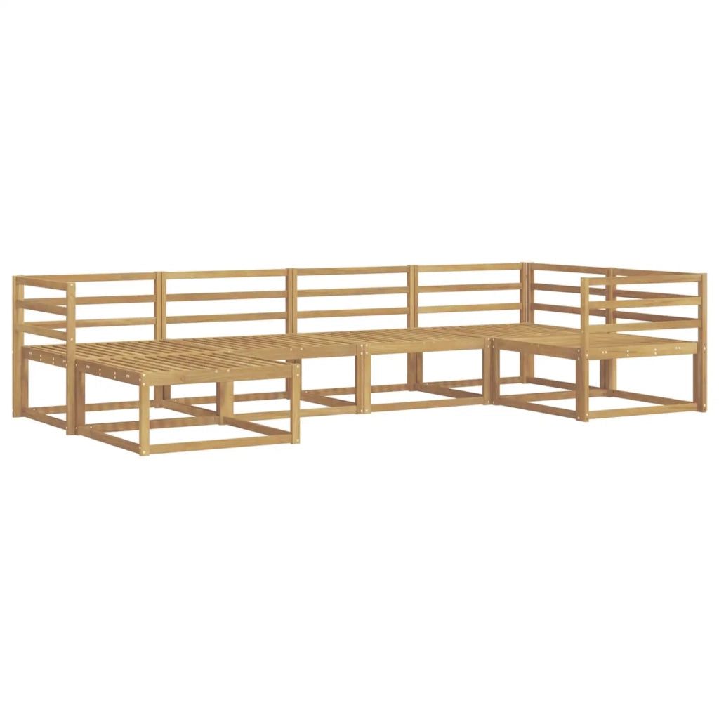 Set di divani da esterno 6 pcs Bianco 325 x 166,5 x 73 cm 3386673