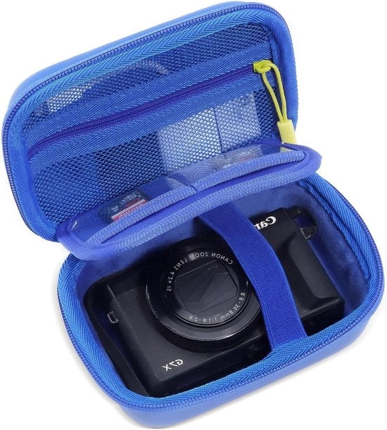 Tas Digitale Camera per Canon PowerShot SX740 HS, G7X Mark III, Mark II e Kodak - Blu