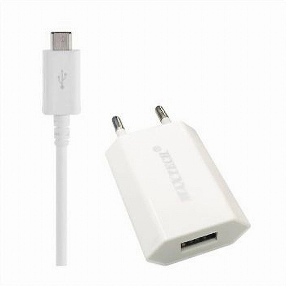 Trade Shop - Caricabatterie 2x1 5pin Per Samsung Galaxy Series Smartphone 5v/1a Maxtech Ms-t002 -