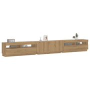 Mobile Porta TV con LED Artigianale 300x35x40 cm Multistrato 3329170