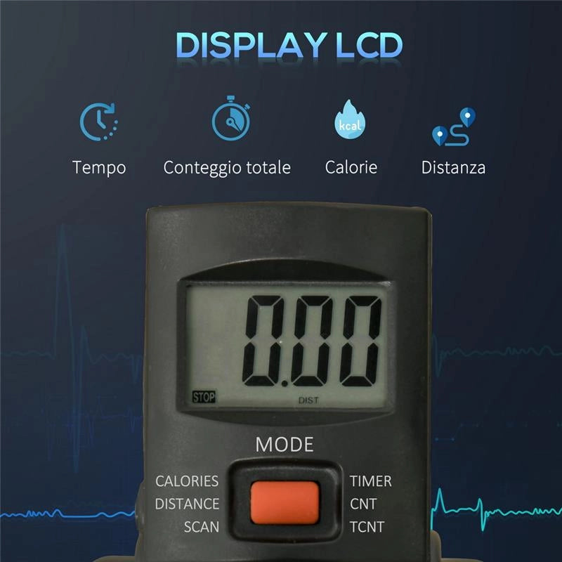 MINI CYCLETTE CON ALTEZZA E RESISTENZA REGOLABILE E DISPLAY LCD
