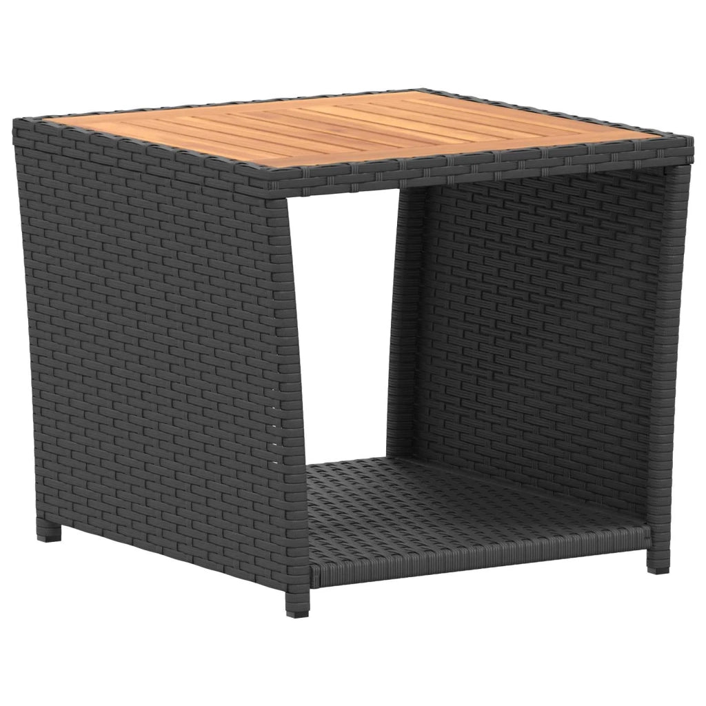Set di divani 6 pz Nero Rattan sintetico e Acciaio 3447044
