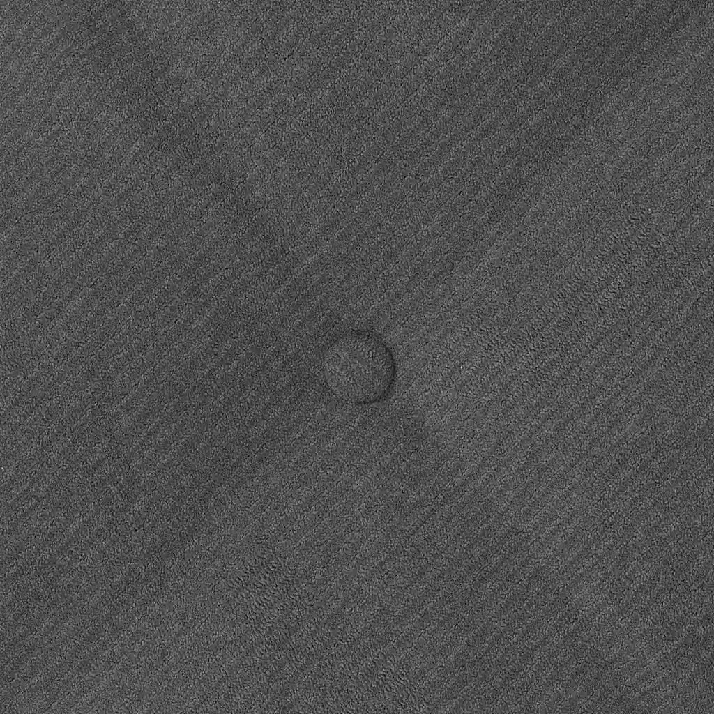 Cuscino per Schiena Grigio scuro 100 x 50 cm Tessuto in Cords