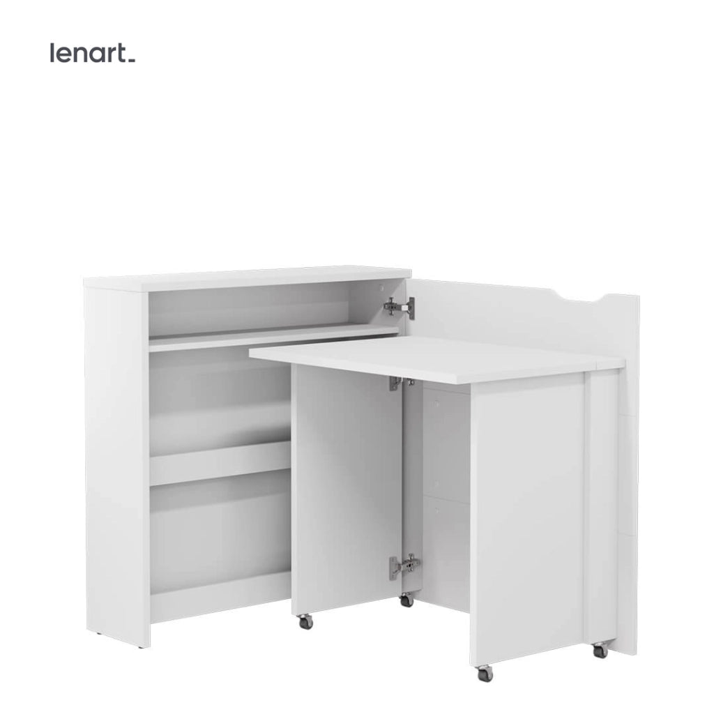 SCRIVANIA WORK CONCEPT SLIM CW 02P BIANCO LUCIDO DESTRO