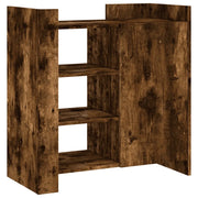 Credenza | Madia | Buffet da pranzo | Armadio da pranzo Rovere Fumo 73,5x35x75 cm in Legno Multistrato