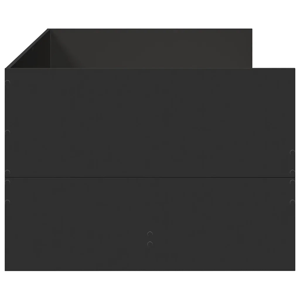 Divano Letto con Cassetti senza Materasso-Sofa Letto-Daybed Nero 75x190 cm 680852