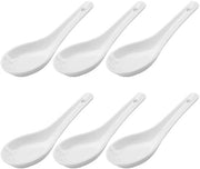 Set di Servizi per Primo e Secondo Corso - 6 pezzi - Servizi per Riso e Ramen - Porcella Bianca - Ideali per Antipasti e Dessert - Servizi per Primo e Secondo Corso