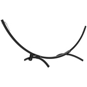 Supporto per amaca in metallo con ruote ¨C zephmum ¨C nero 337x118x118 cm