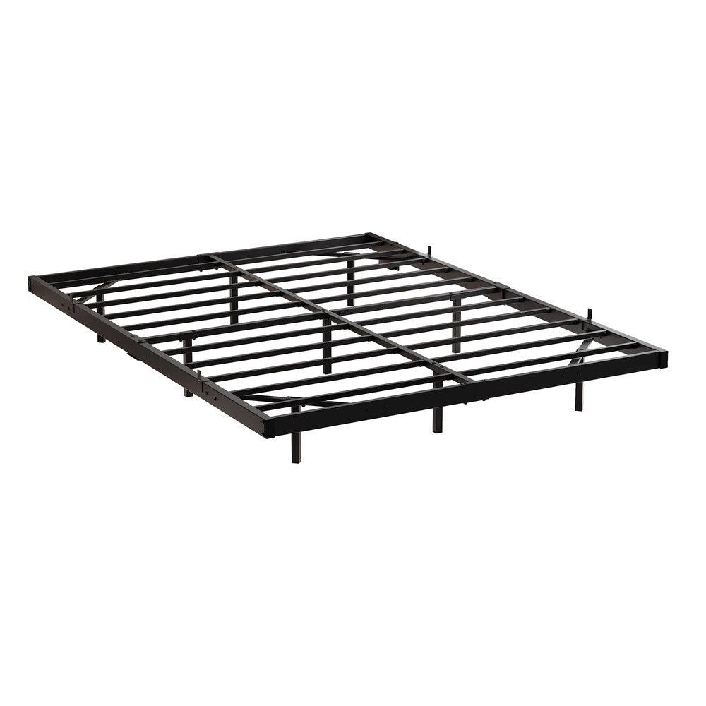 Giroletto Metalletto con LED e Rete a Doghe ¨C MINIMAL ¨C Nero 120x200