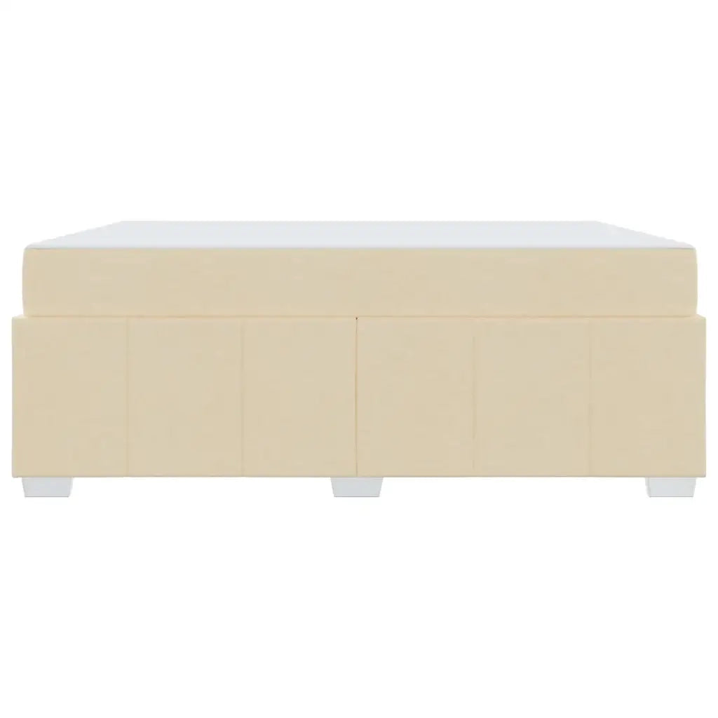 Struttura del letto con materasso Crema 180 x 200 cm Tessuto 3398305