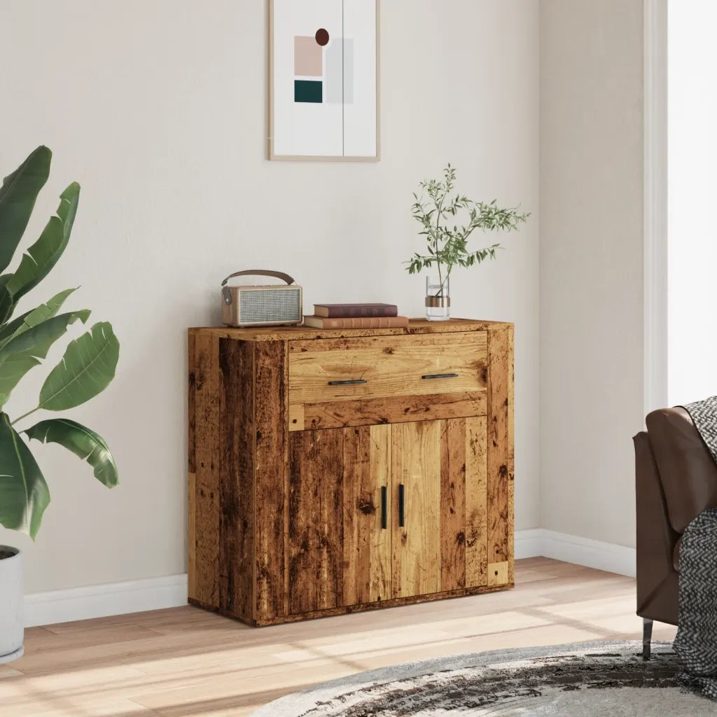 Credenza Legno Vecchio 80x33x70 cm in Truciolato 857075