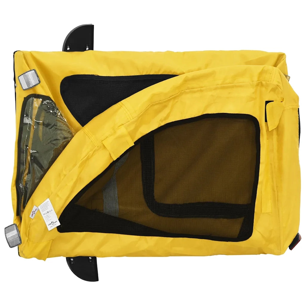 Rimorchio da Bici per Animali Giallo Oxford e Ferro CFW7422470