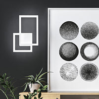 Applique Moderna Cross Alluminio Bianco Opaco Led 20W Dimmerabile Ip20