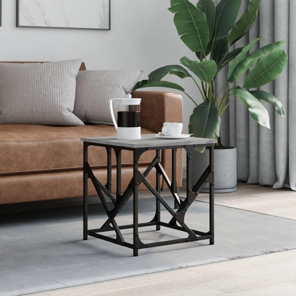 Tavolino salotto | Tavolino da caff¨¨ | Tavolino da Soggiorno Grigio Sonoma 45x45x47,5 cm Legno Multistrato