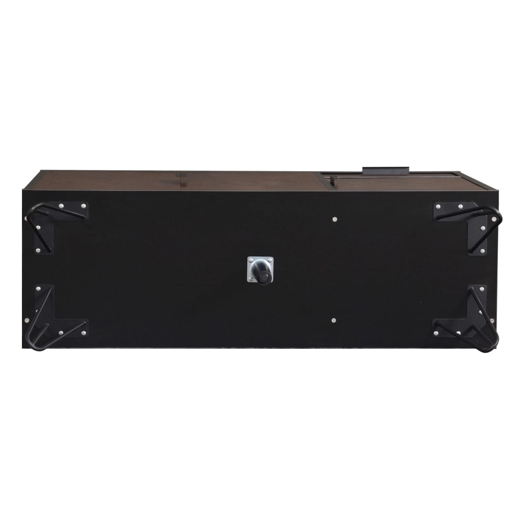 ARMADIO Contenitore 90x30x71,5 cm Nero e effetto legno con cassetto