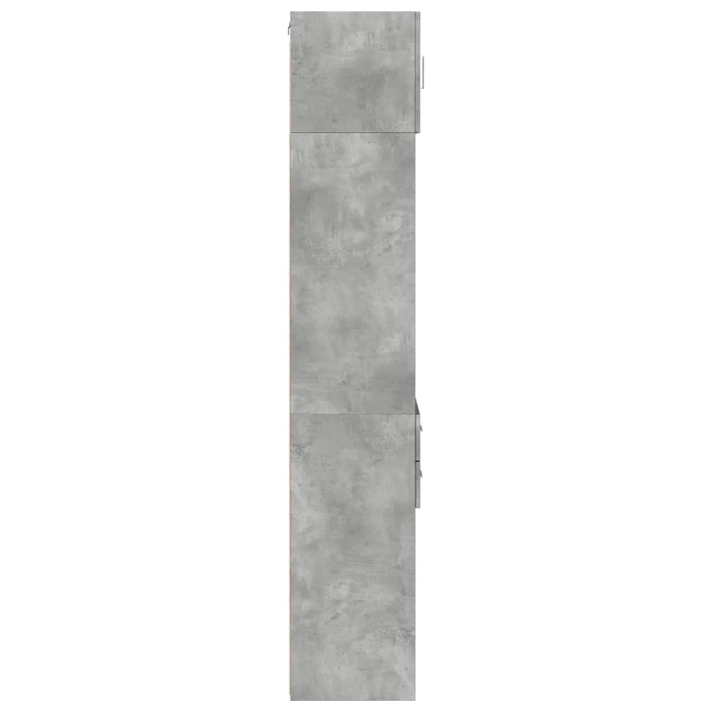 vidaXL Mobile Sottile Grigio Cemento 40x42,5x225 cm in Truciolato