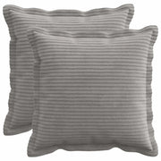 Federa 2 pz HOUTEN Grigio Chiaro 35 x 35 cm corduroy 916437