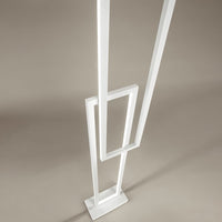 Piantana Moderna Cross Metallo Bianco Acrilico Led 64W 3000K