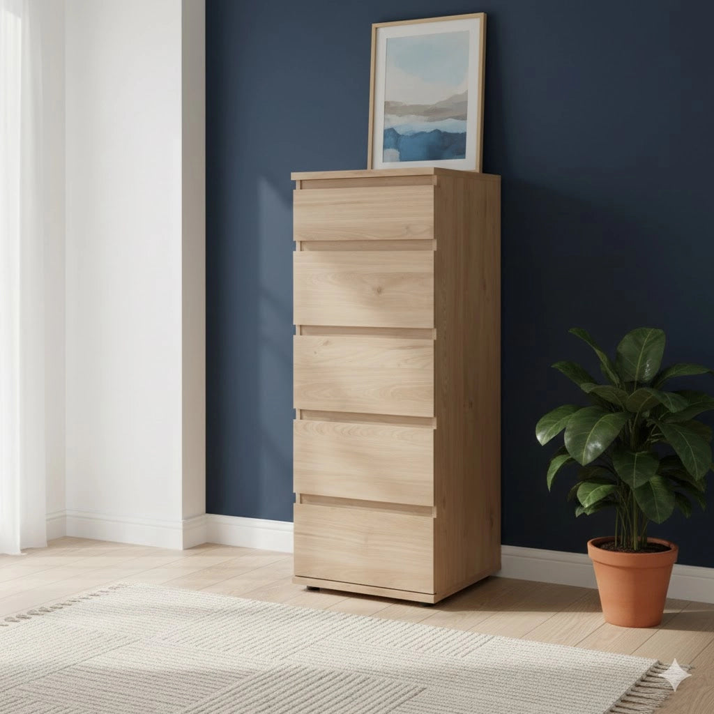 KIT CASSETTIERA NOVA 5 CASS 40,2X40X106,6CM ROVERE- 1,0 pz