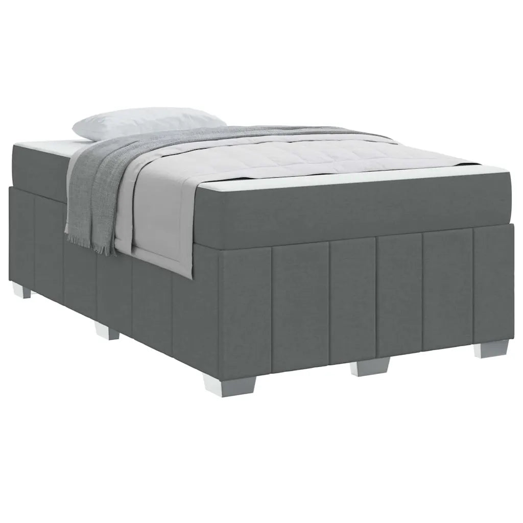 vidaXL Struttura del letto Grigio scuro 120 x 200 cm Tessuto