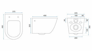 Vaso Wc Sospeso Rea Olivier