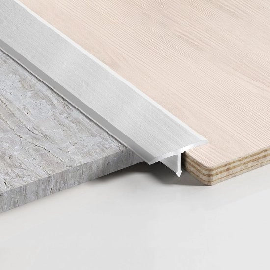 Profili T in alluminio per transizione - 3 pezzi 900 x 20 mm per gradini e connessioni
