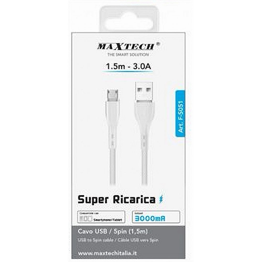 Trade Shop - Cavo Usb/micro Usb Trasferimento Dati Super Ricarica 1.5 Mt 3a Smartphone F-s051 -