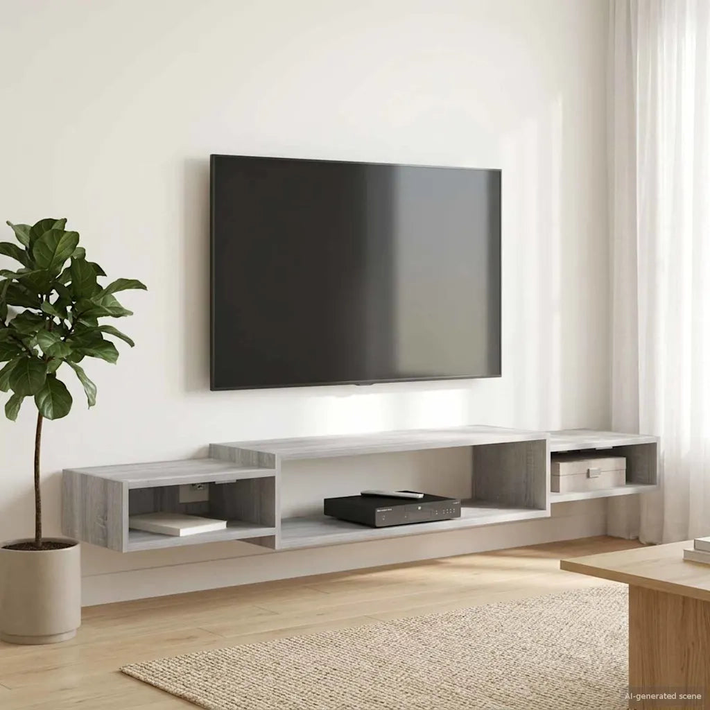 Mobile TV da Parete A parete Sonoma grigio 180 x 28 x 21 cm 8006010