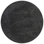 Tappeto del soggiorno | Tappeto Shaggy Antiscivolo Grigio scuro 160 x 160 cm PP
