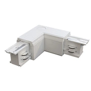 Connettore Angolare Sinistro Plastica Bianco