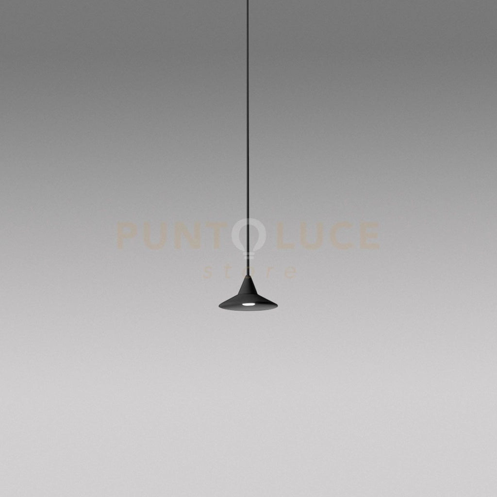HELENA S/1 - SOSPENSIONE IN ALLUMINIO NERO 1 LUCE A LED 3000K 7W 325LM