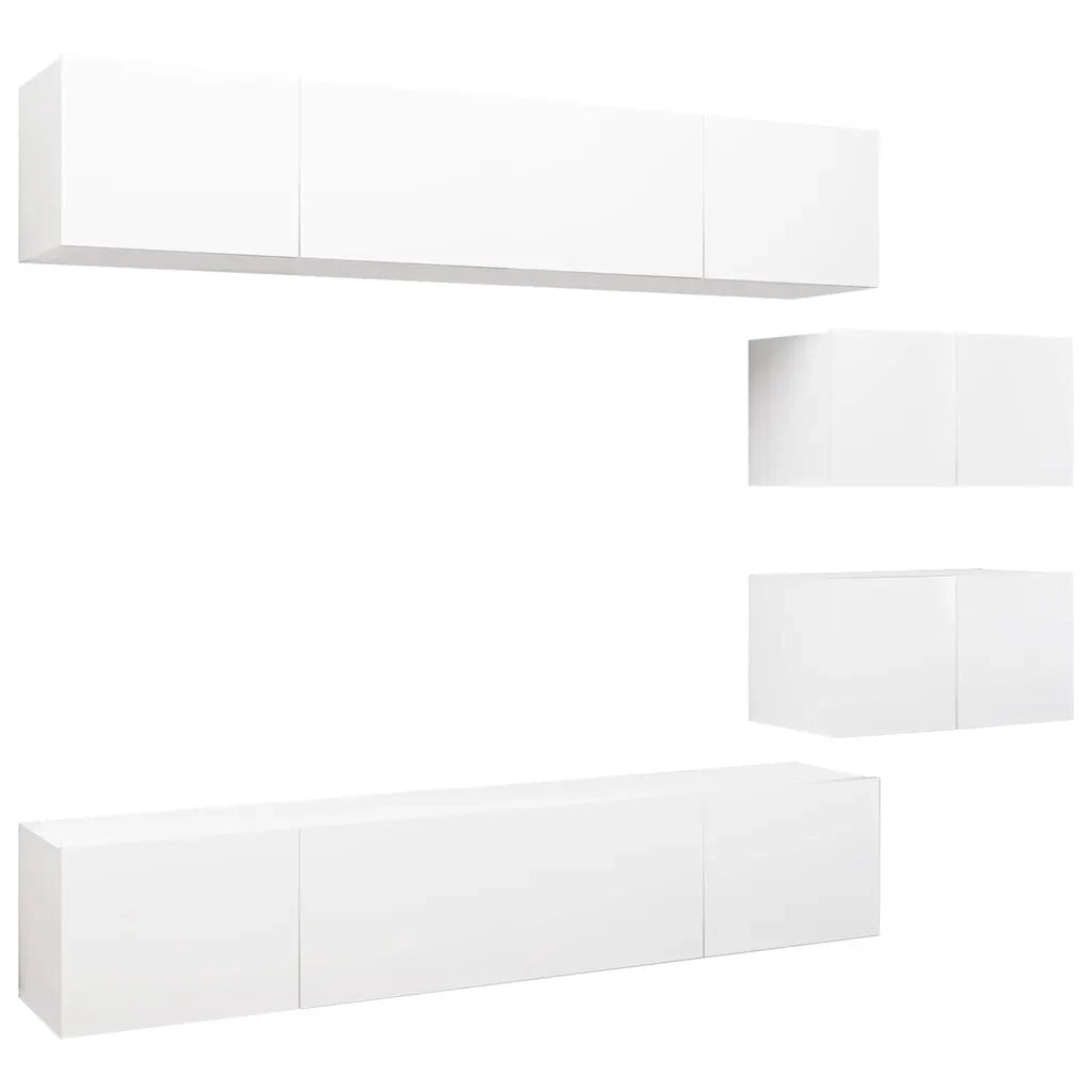 Set Mobile TV 6 pz Bianco in Truciolato cod mxl 14688