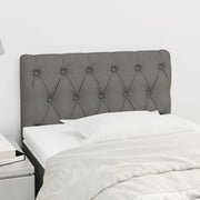 Testiera-Testata Decorativa Grigio Scuro 80 x 7 x 78/88 cm in Tessuto