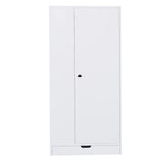 Armadio con ripiani e cassetti 70×40×170 cm a un'anta; senza materasso; legno; bianco