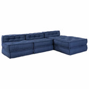 vidaXL Cuscino 4 pcs Blu 70 x 70 x 54 cm Poliestere