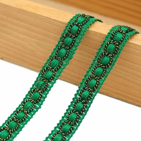 Bordura decorativa - Lint 10 metri - Verde - Lint da sposa - Adatto per matrimoni - Arte manuale