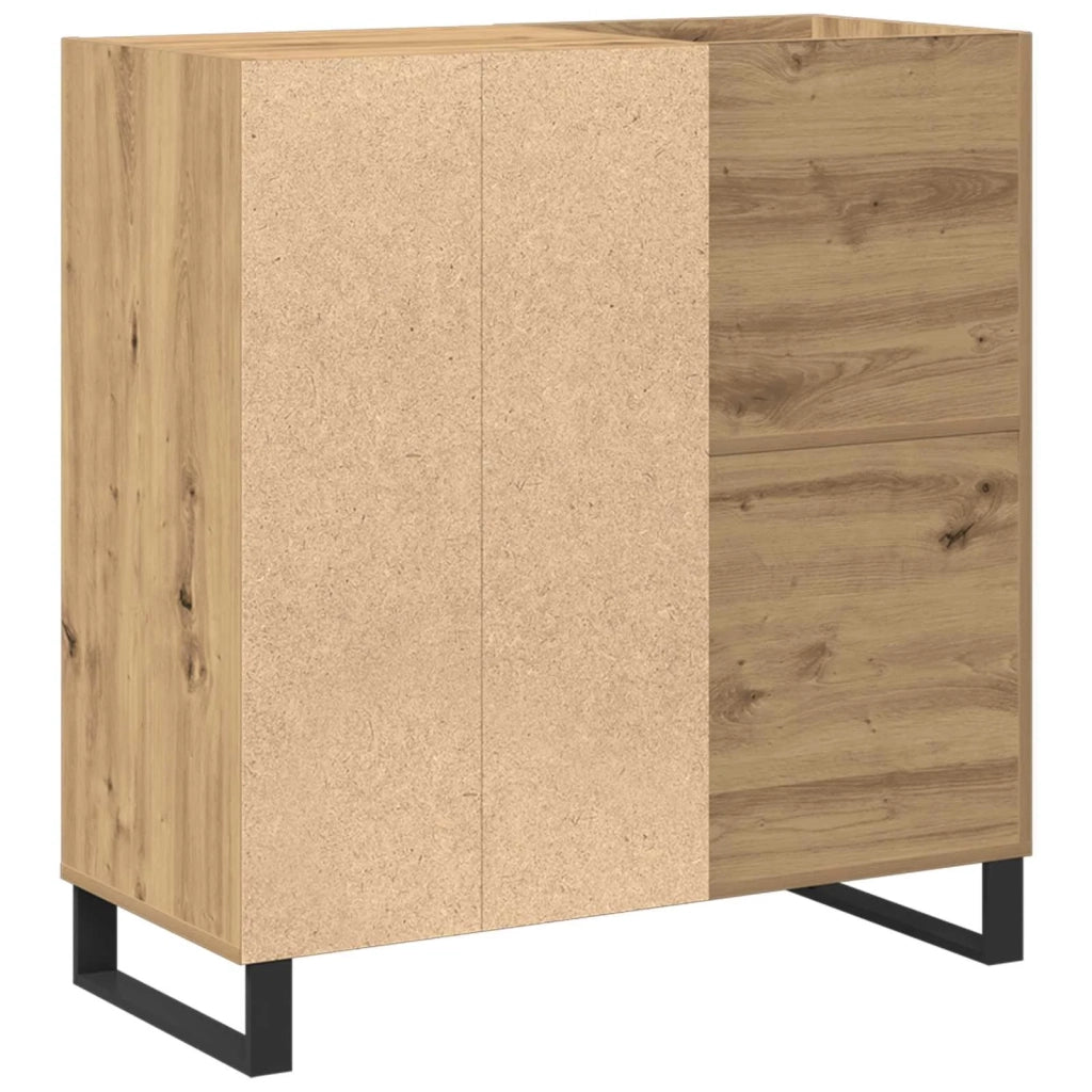 Mobile porta vinili rovere artigianale 84,5 x 38 x 89 cm CFW4871997
