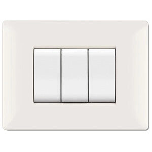 PLACCA LIFE Q LIVING PLAST BIANCO               3P- 10,0 pz